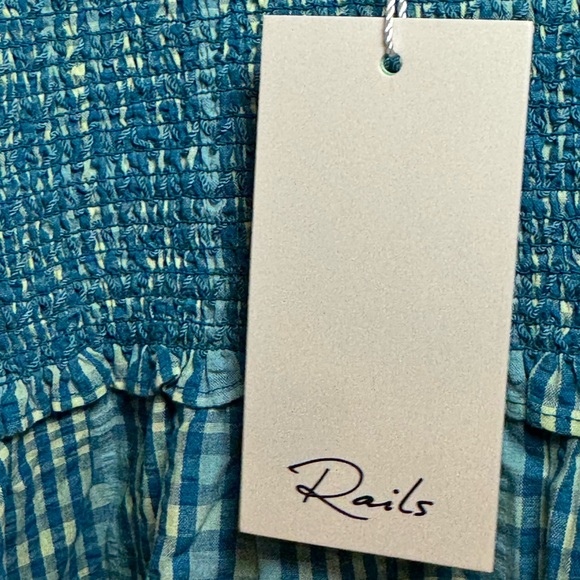 NWT Rails Rumi Midi Sundress in Augusta Mini Check‎ with Smocking Size Large - Picture 9 of 9